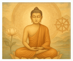 Okładka książki „The Tibetan Book of the Dead for Beginners” – przewodnik po buddyjskiej mądrości o życiu, śmierci i świadomym przechodzeniu przez przemijanie. Praktyczne nauki o karmie, bardo, współczuciu i przygotowaniu do spokojnej śmierci oraz pełnego życia.